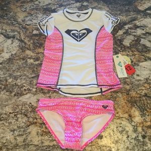 Roxy Rashguard Bikini Swimsuit, New with tags 💕